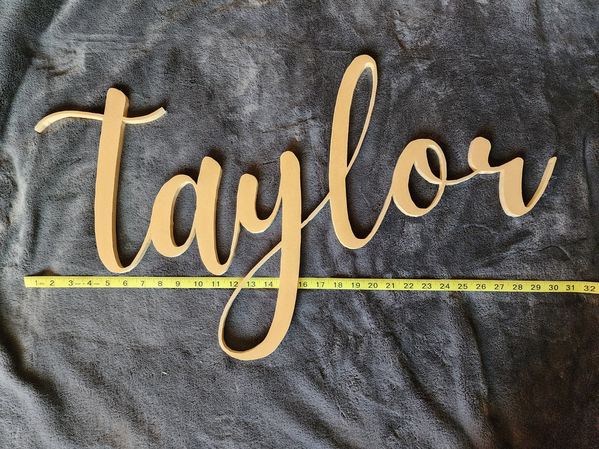 Float Name Signs Floating Name Signs-Unfinished – Hickory and Hope