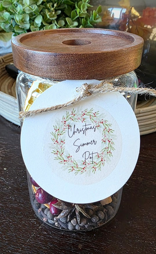 Gifts in a Jar-Christmas Simmer Pots